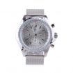GZ-SMT Men's Fashion Dress Watch ORKINA Brand Luxury Watch Stainless Steel Quartz Wrist Watch Silver