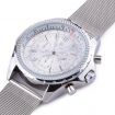 GZ-SMT Men's Fashion Dress Watch ORKINA Brand Luxury Watch Stainless Steel Quartz Wrist Watch Silver