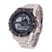 BESNEW BN-0797 Men's Analog Digital Stainless Steel Wrist Watch - Silver + Blue