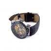 Leather Band Self-Winding Mechanical Wrist Watch