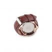 Relogio Masculino New leather Wristwatch Man Watch - Brown + White