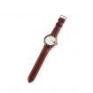 Relogio Masculino New leather Wristwatch Man Watch - Brown + White