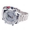 WEIDE WH-2309 Quartz & LED Electronics Dual Time Display Men's Wrist Watch Silver