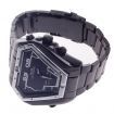 WEIDE WH-1102 Quartz & LED Electronics Dual Time Display Men's Wrist Watch - Black + Silver