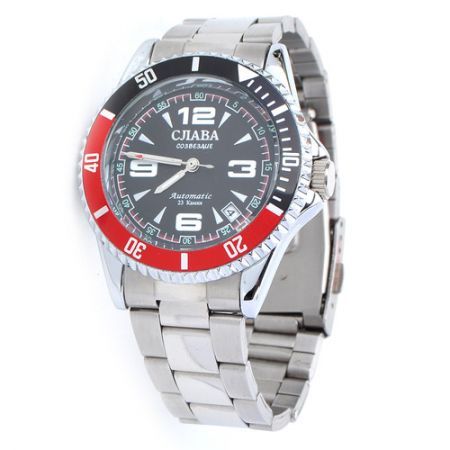 Fashion Auto Mechanical Steel Wrist Watch with Date Display