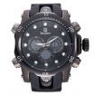 BESTDON BD5515G Men's Quartz LED Electronics Dual Time Display Wrist Watch Black