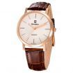 BESTDON BD98105G Men's Fashionable Waterproof Quartz Wrist Watch ?C Gold + Brown + White