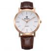 BESTDON BD98105G Men's Fashionable Waterproof Quartz Wrist Watch ?C Gold + Brown + White