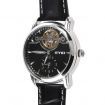 EYKI ELF8720L-S0202 Men's Vouge Auto-Mechanical Black Leather Strap Analog Wrist Watch