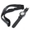 Sports Wireless Heart Rate Monitor Digital Watch - Black + Silver