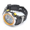 Sports Diving Dual Time Display Wrist Watch w/ Alarm Clock / Stopwatch - Black + Yellow