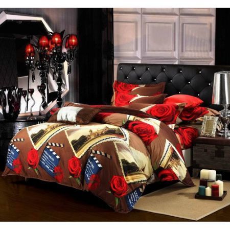 red brown duvet covers