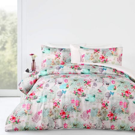 Single Bed Melody Quilt Cover Set | Crazy Sales