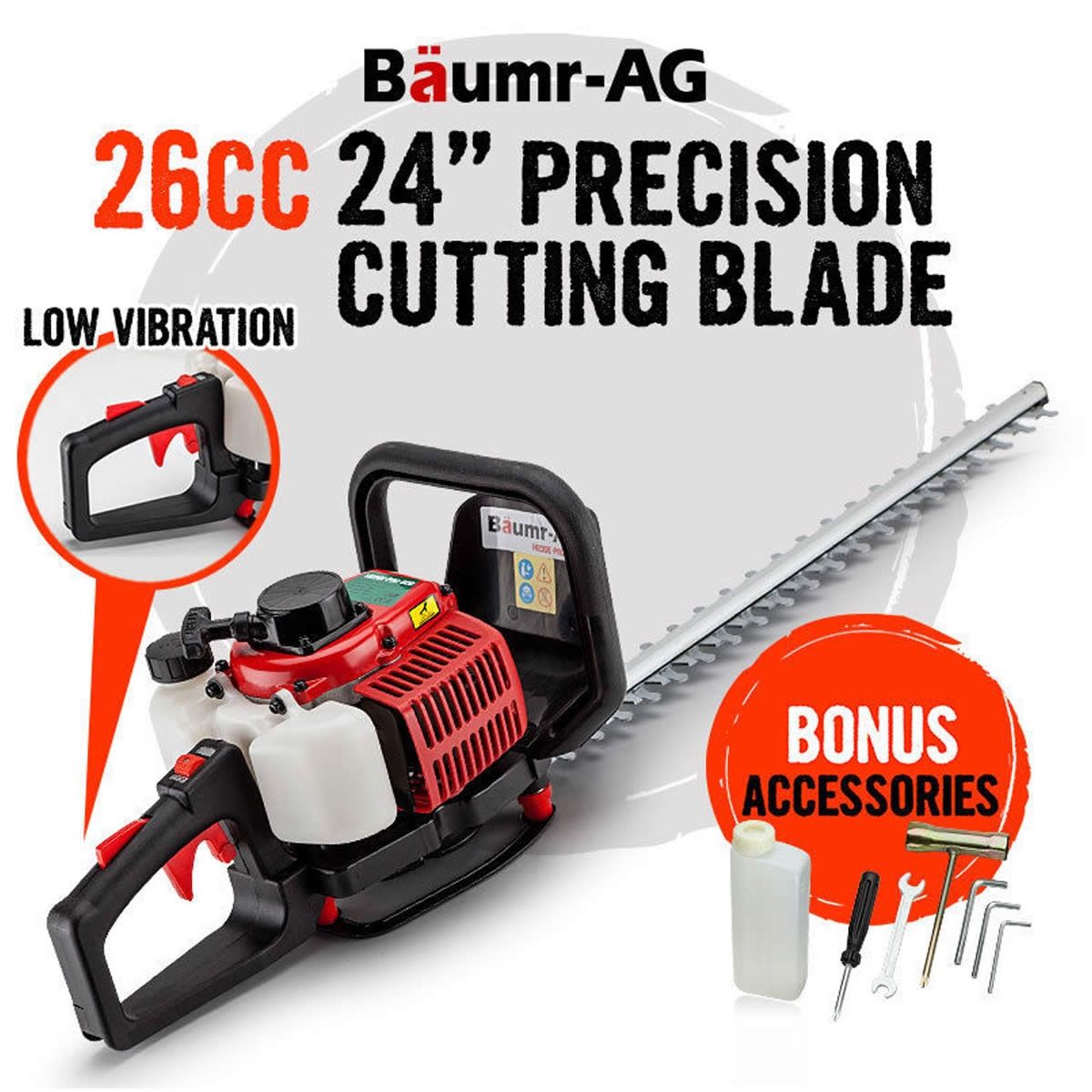 26CC Precision Dual Blade Hedge Trimmer