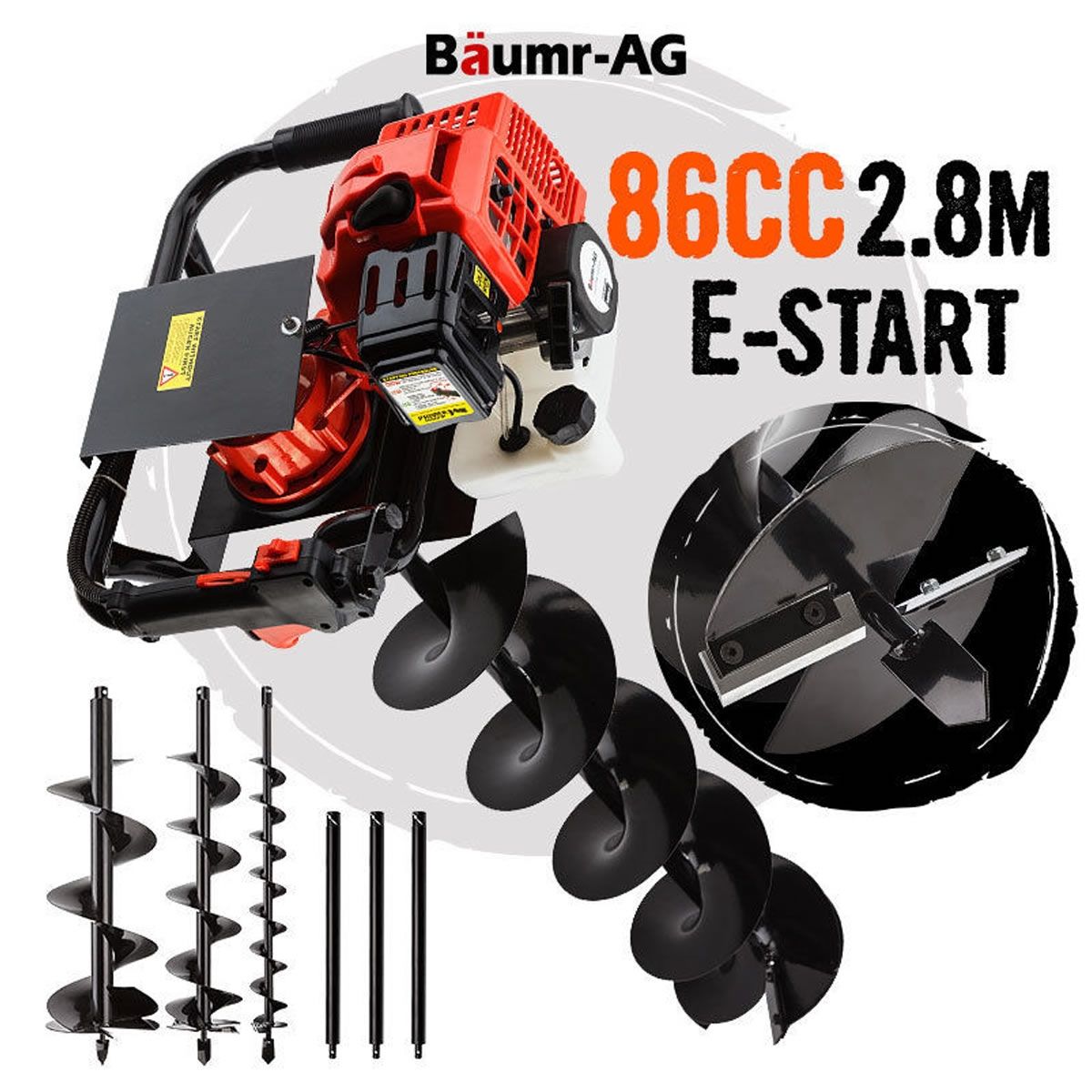 BaumrAG 86CC Post Hole Digger