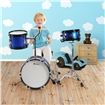 3 Piece Junior Drum Set with Cymbals-Blue