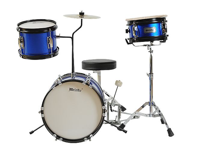 hat how hi to assemble Set Drum 3 Cymbals Junior Piece   Blue with Sales Crazy