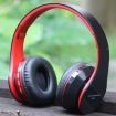 LUD High quality Wireless Bluetooth Headphones - Red black