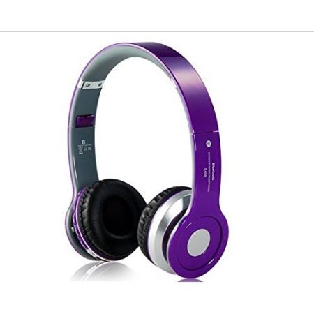 DJ Closed Stereo Dynamic Bluetooth 4.0 Headphones MP3 - Purple