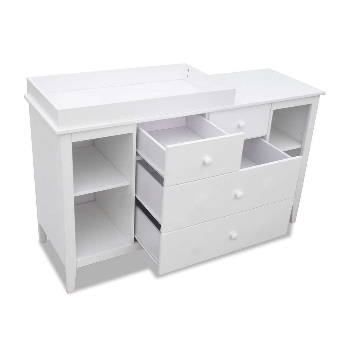 White Baby Changing Table With Four Drawers Crazy Sales
