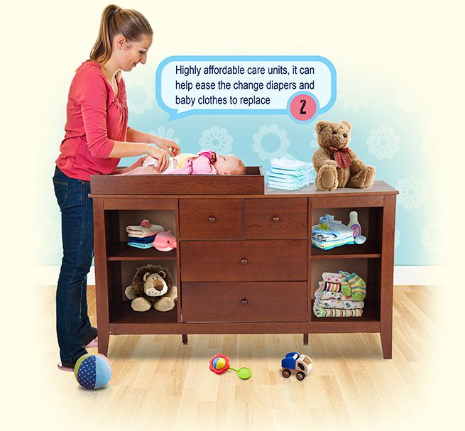 baby change table with drawer