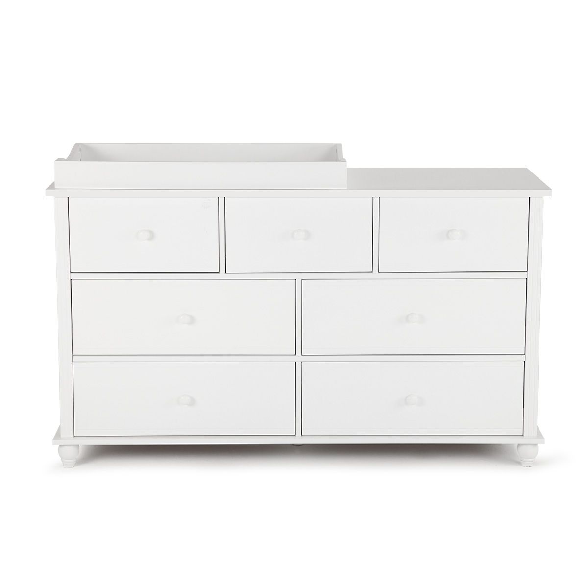 White Baby Changing Table with Four DrawersSmall Crazy Sales