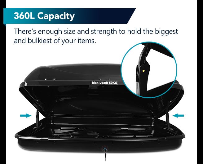360L Car Roof Storage Pod Crazy Sales