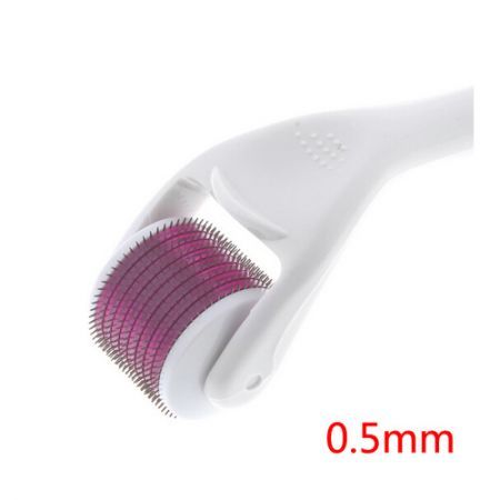 LUD 0.5mm Needles Derma MicroNeedle Skin Roller Dermatology Therapy System White