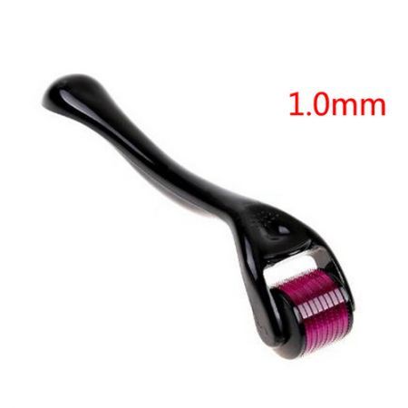 1.0mm Needles Derma MicroNeedle Skin Roller Dermatology Therapy System Black