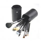 13pcs Professional Makeup Brush Set Cosmetic Brush Kit Makeup Tool with Cup Holder Case Black