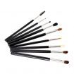 13pcs Professional Makeup Brush Set Cosmetic Brush Kit Makeup Tool with Cup Holder Case Black