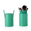 13pcs Professional Makeup Brush Set Cosmetic Brush Kit Makeup Tool with Cup Holder Case Green