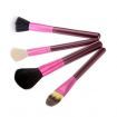 13pcs Professional Makeup Brush Set Cosmetic Brush Kit Makeup Tool with Cup Holder Case Purple