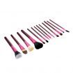 13pcs Professional Makeup Brush Set Cosmetic Brush Kit Makeup Tool with Cup Holder Case Purple