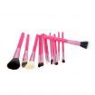13pcs Professional Makeup Brush Set Cosmetic Brush Kit Makeup Tool with Cup Holder Case Pink