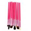 13pcs Professional Makeup Brush Set Cosmetic Brush Kit Makeup Tool with Cup Holder Case Pink
