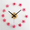 New DIY Wall Clock 12 Flowers Rose