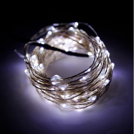 10m 100-LED String Light Lamp Decoration Lighting for Christmas Party Wedding White