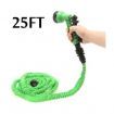 LUD 25FT Ultralight Flexible 3X Expandable Garden Magic Water Hose Pipe Green