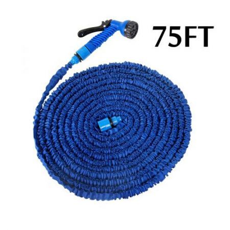 75FT Ultralight Flexible 3X Expandable Garden Magic Water Hose Pipe Blue