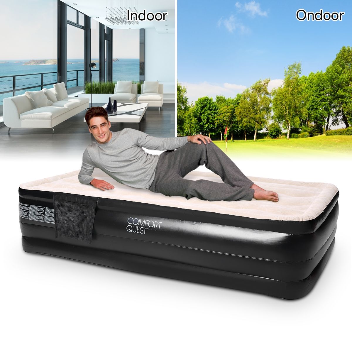 Bestway Inflatable Mattress with Builtin PumpSingle Crazy Sales