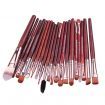 Pro Makeup 20pcs Brushes Set Powder Foundation Eyeshadow Eyeliner Lip Brush Tool Brown