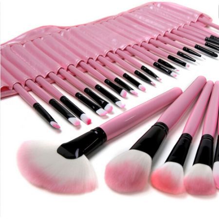 LUD Pro 32PCS Cosmetic Makeup Brush Set Kit + Pouch Bag Case