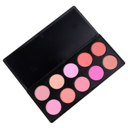 10 Color Makeup Blush Blusher Powder Palette Cosmetic