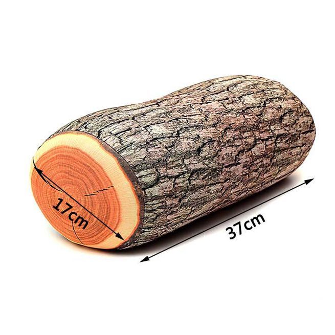 Creative Log Wood Shape Pillow Home Office Car Comfortable Cushion Crazy Sales