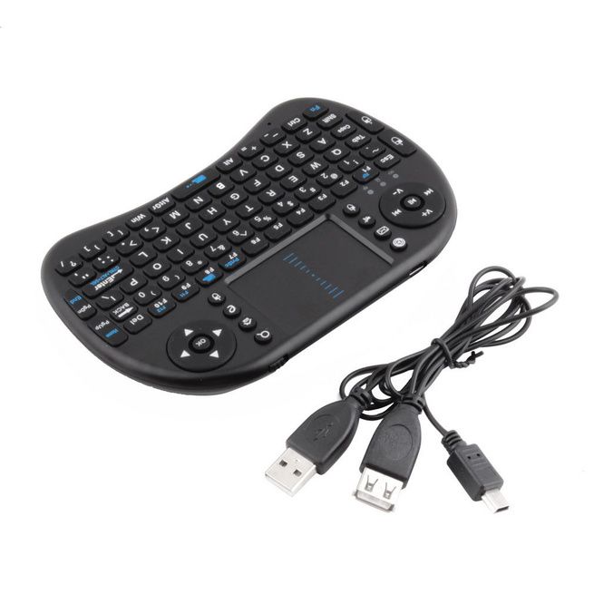 Mini Wireless Keyboard 2.4G with Touchpad Handheld Keyboard for PC