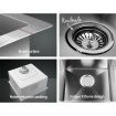 Cefito Kitchen Sink 51X45CM Stainless Steel Basin Single Bowl Silver