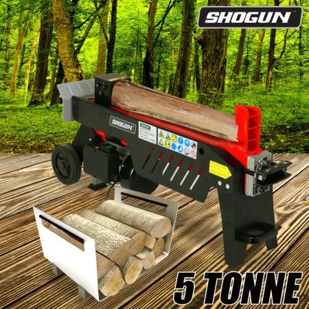 Shogun 5 Tonne 1500W Outdoor Garden Log Splitter with Panel