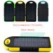 Power Bank 5000mAh Solar Charger Waterproof USB - Black