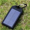 Power Bank 5000mAh Solar Charger Waterproof USB - Black